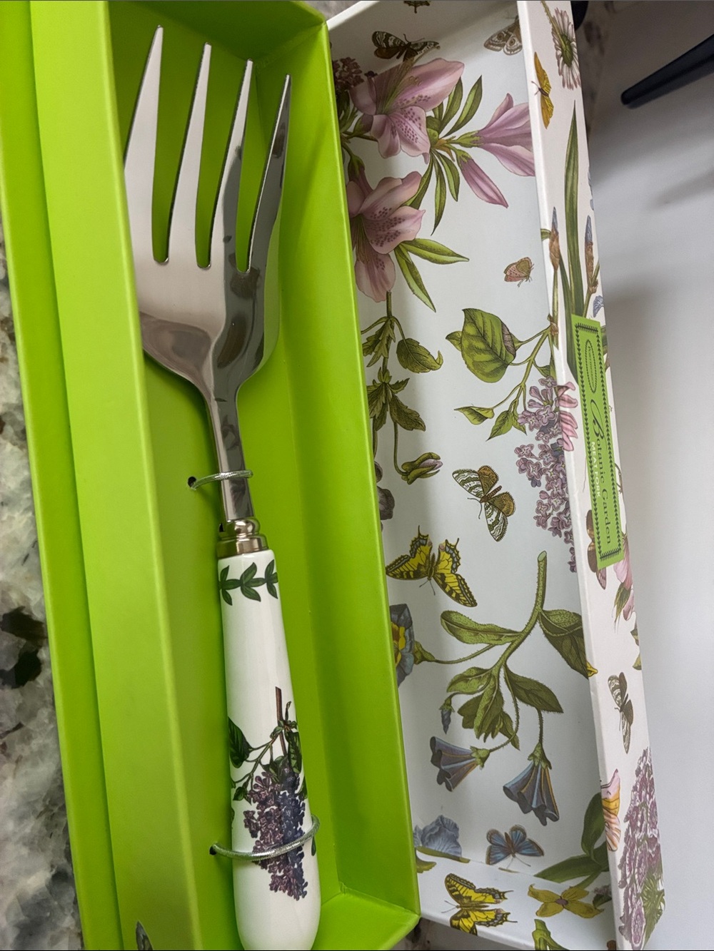 NIB  Portmeirion Botanic Garden 9” Serving Fork